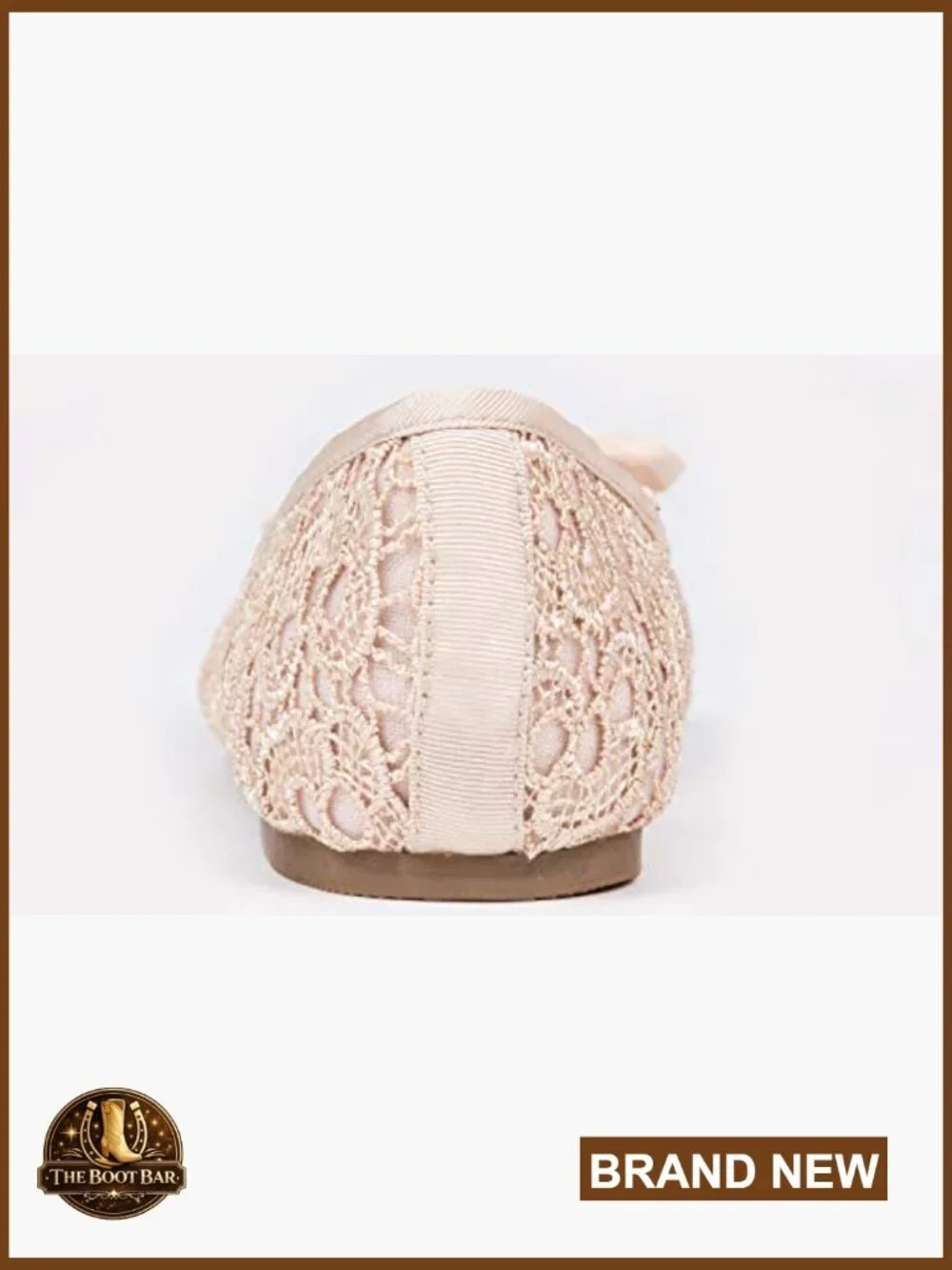 Women's Lace Ballet Flats Breathable Crochet Round Toe Slip On Flat